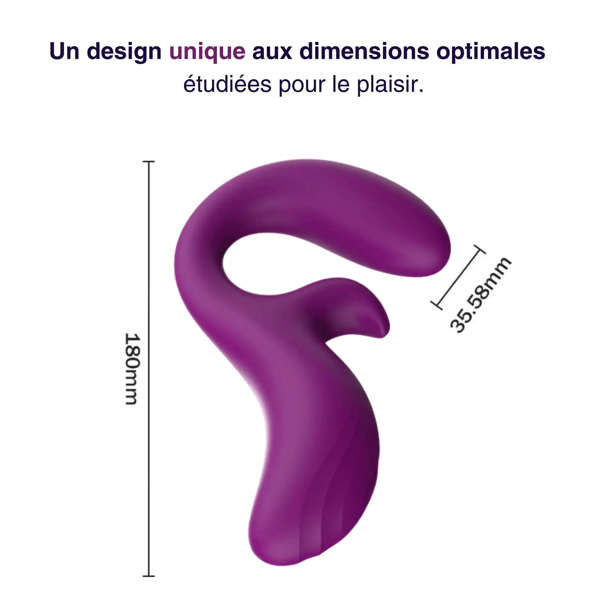 Flexio – Vibromasseur pliant flexible double stimulation