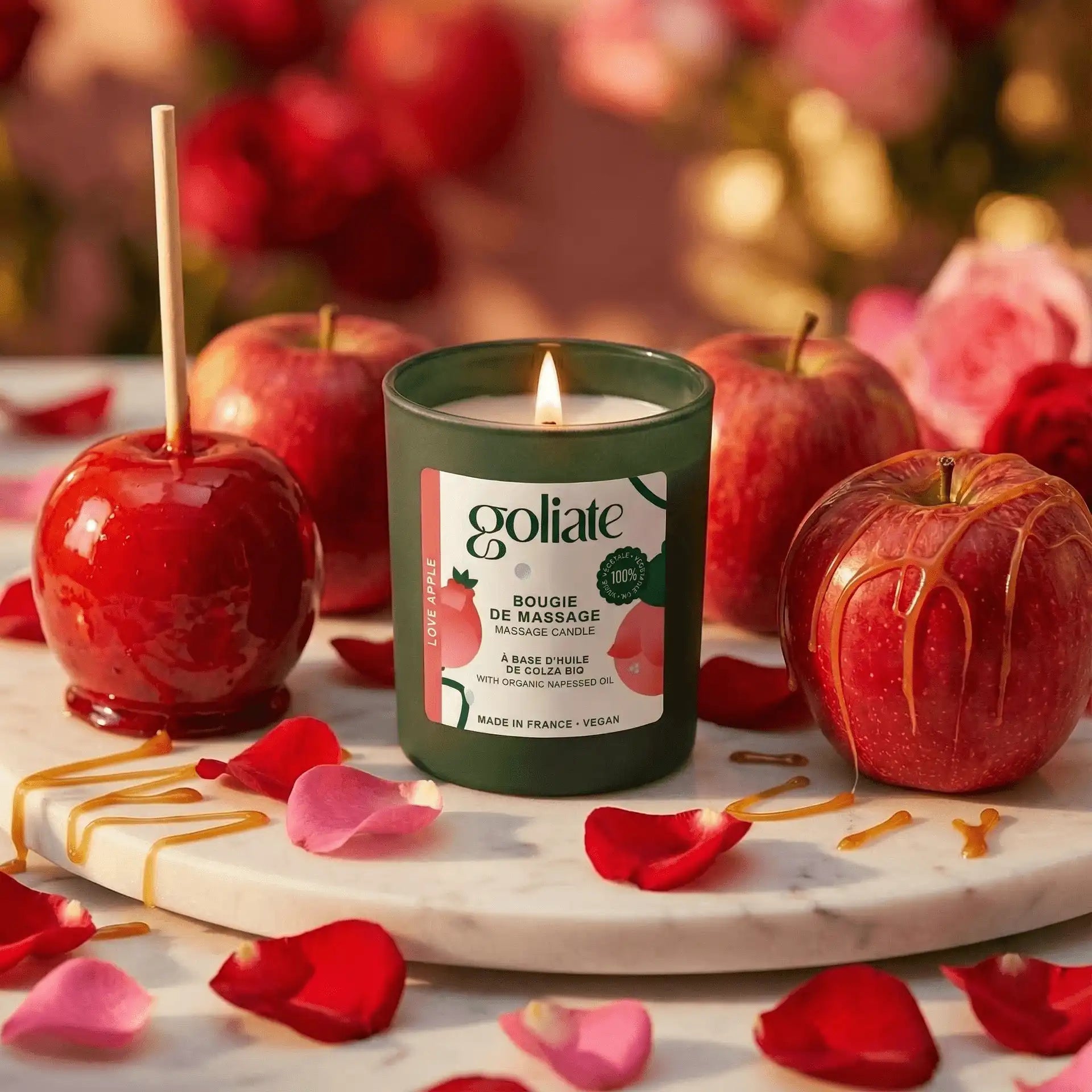 bougie de massage bio Goliate