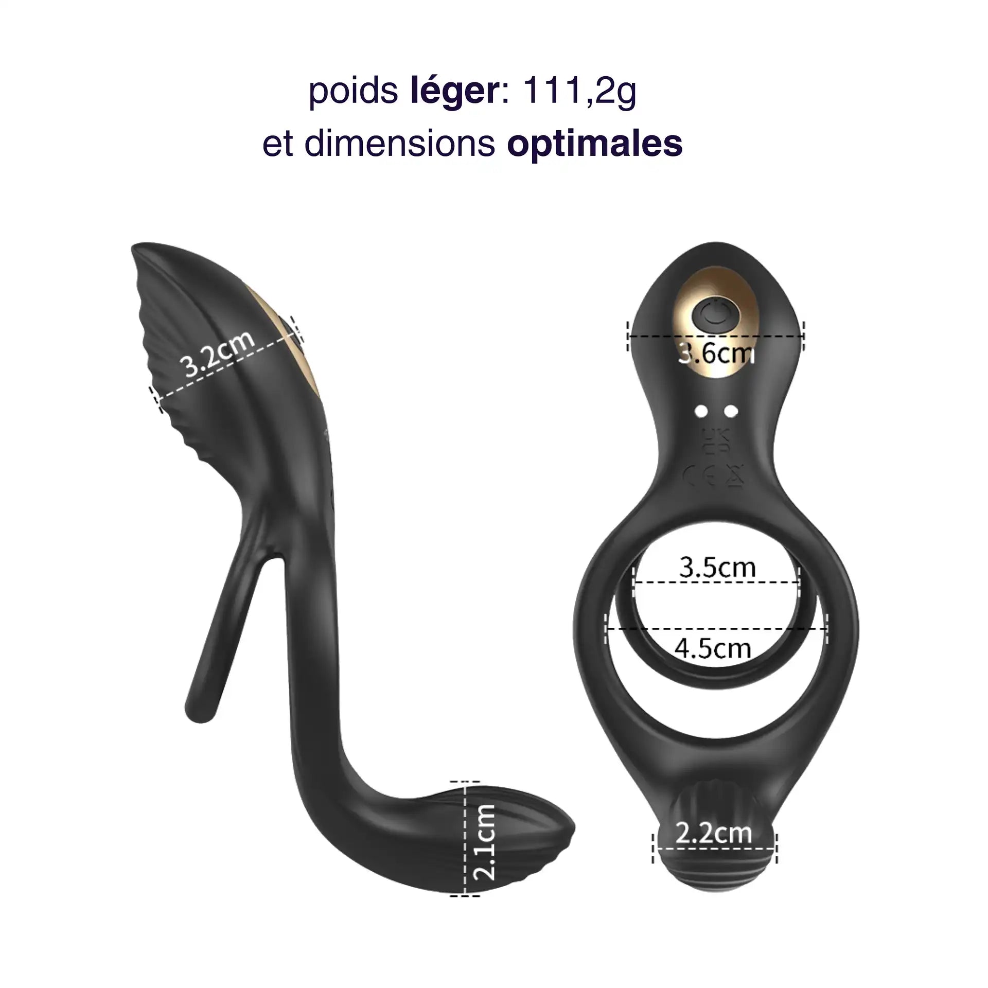 Elo – Double anneau pénien vibrant avec télécommande