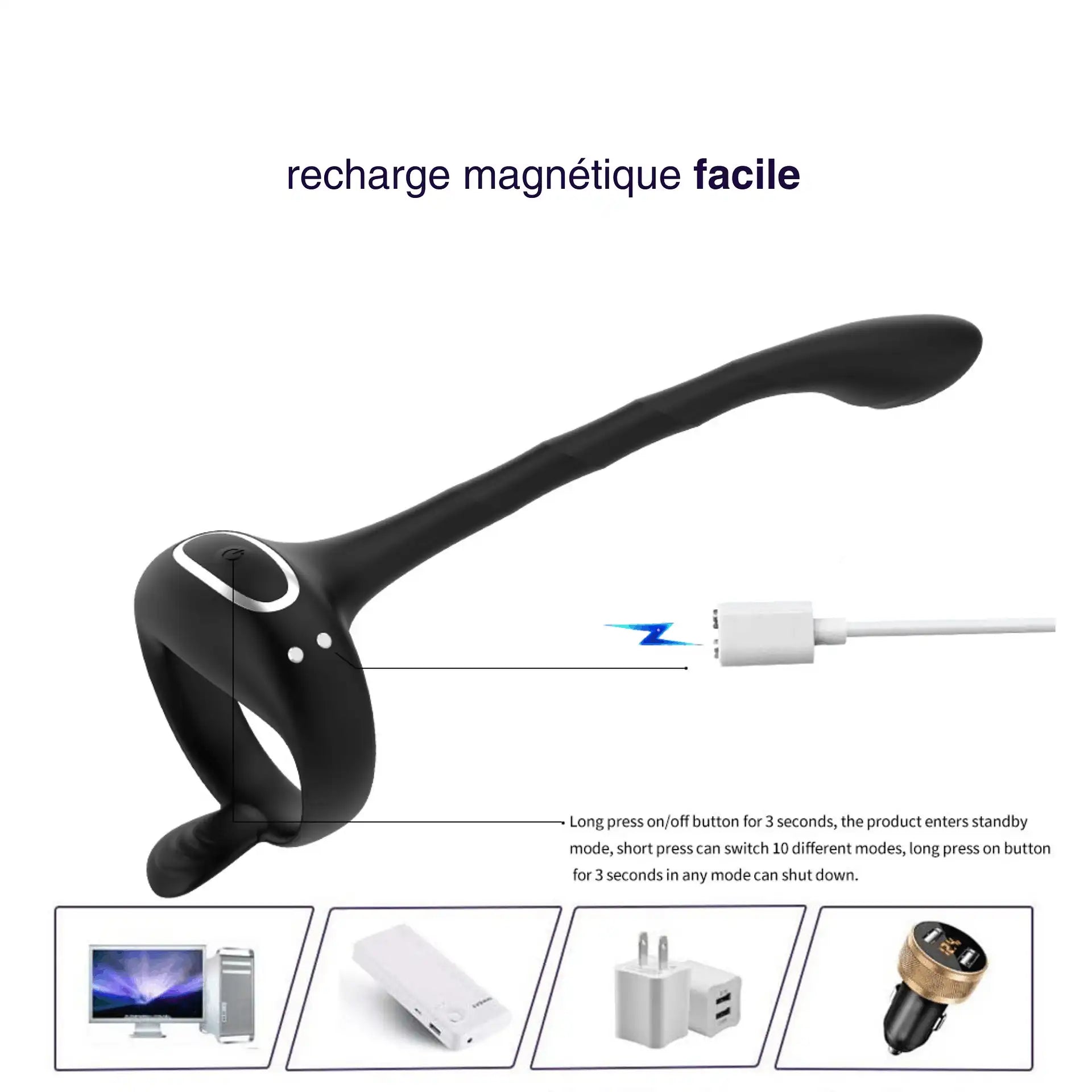 Arlo – Anneau pénien vibrant et stimulateur prostatique