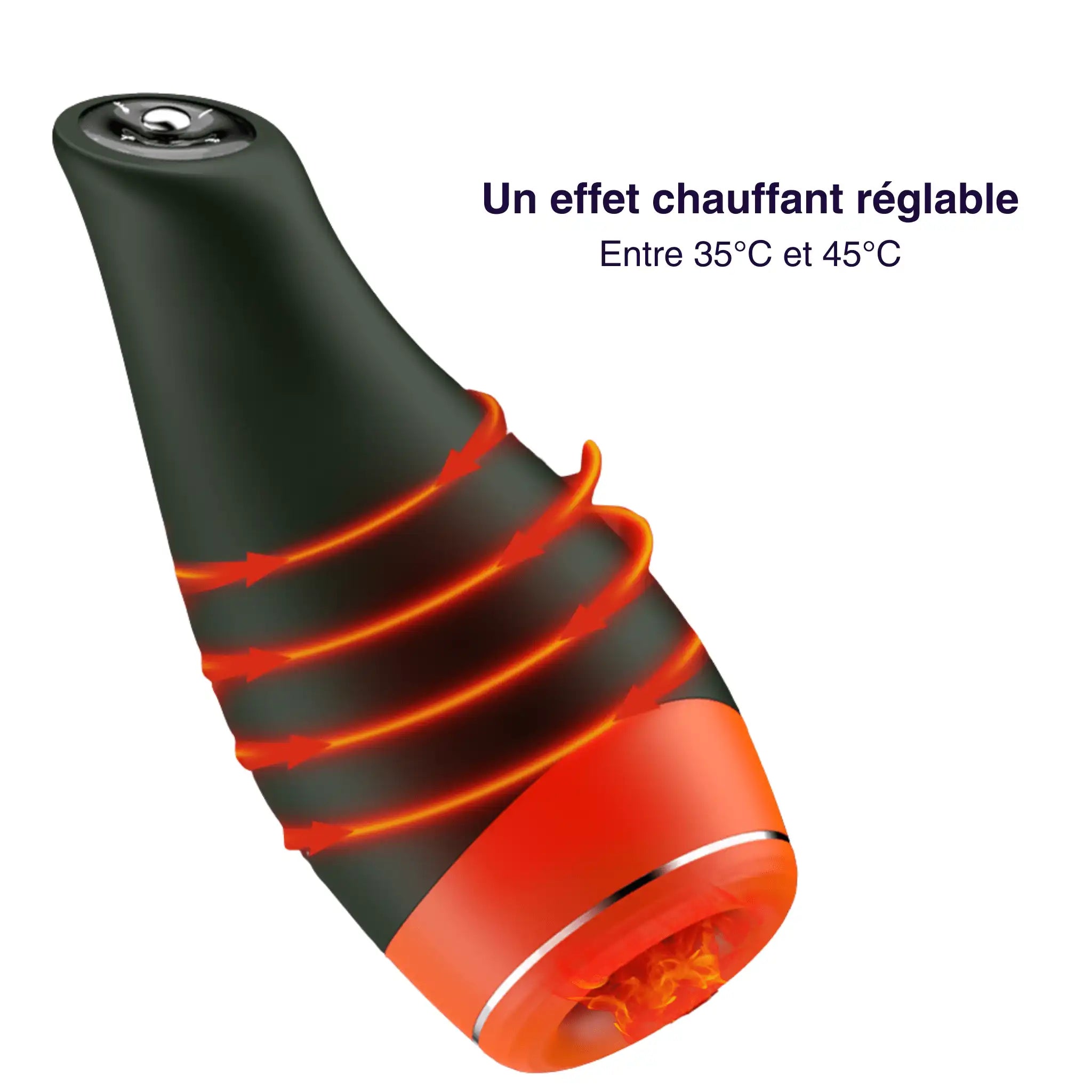 Masturbateur homme vibrant et chauffant ELVIO - Mon Amour