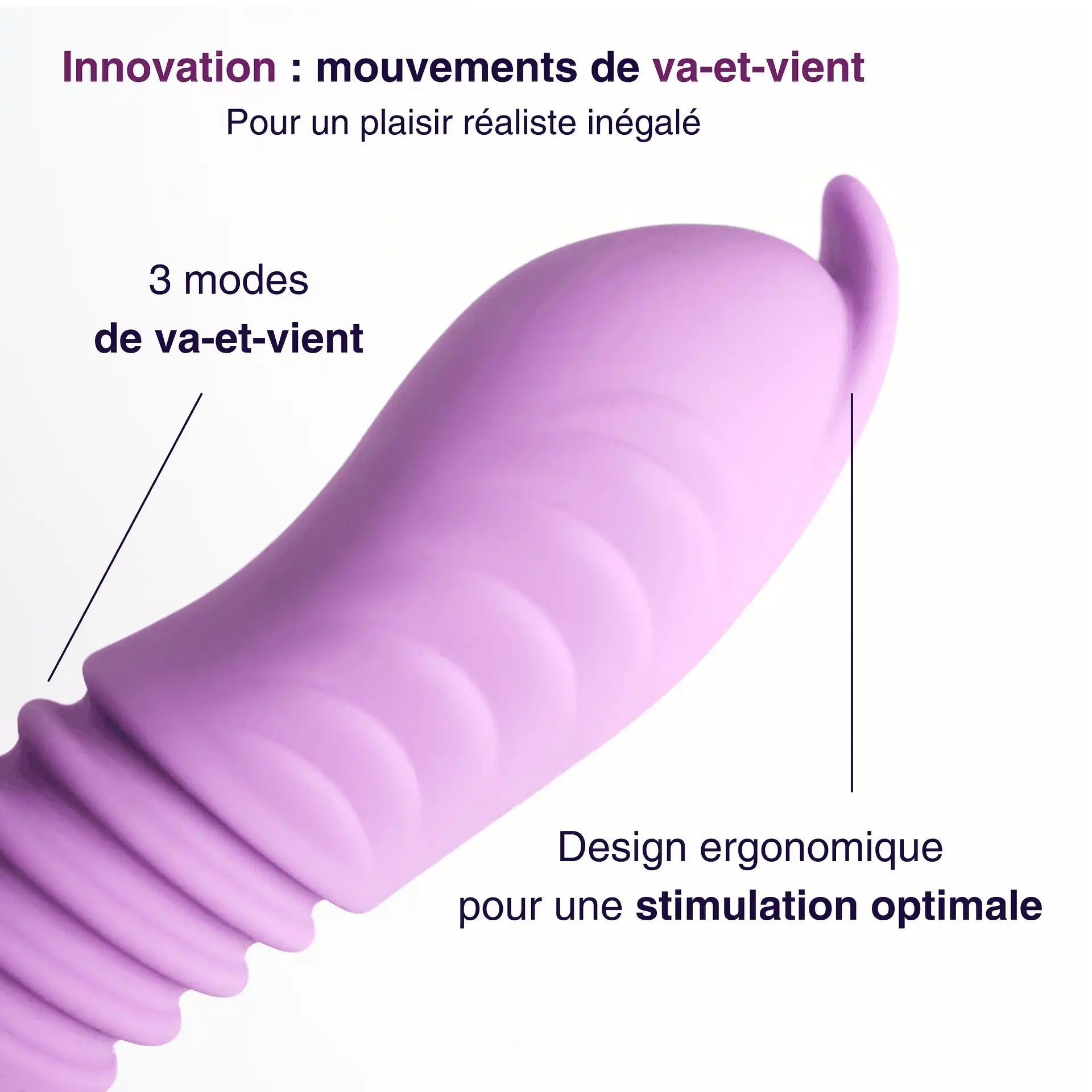 Nova – Stimulateur 2-en-1 tête va-et-vient et stimulation sans contact