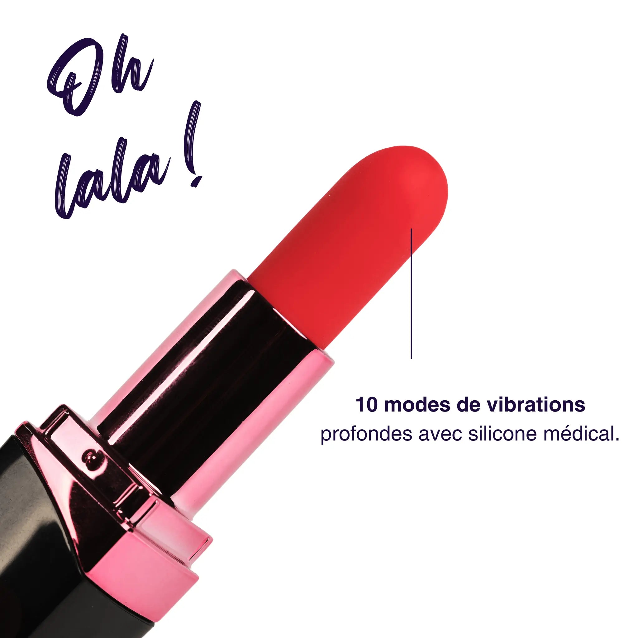 Rouge à lèvre vibrant sextoy discret Mon Amour