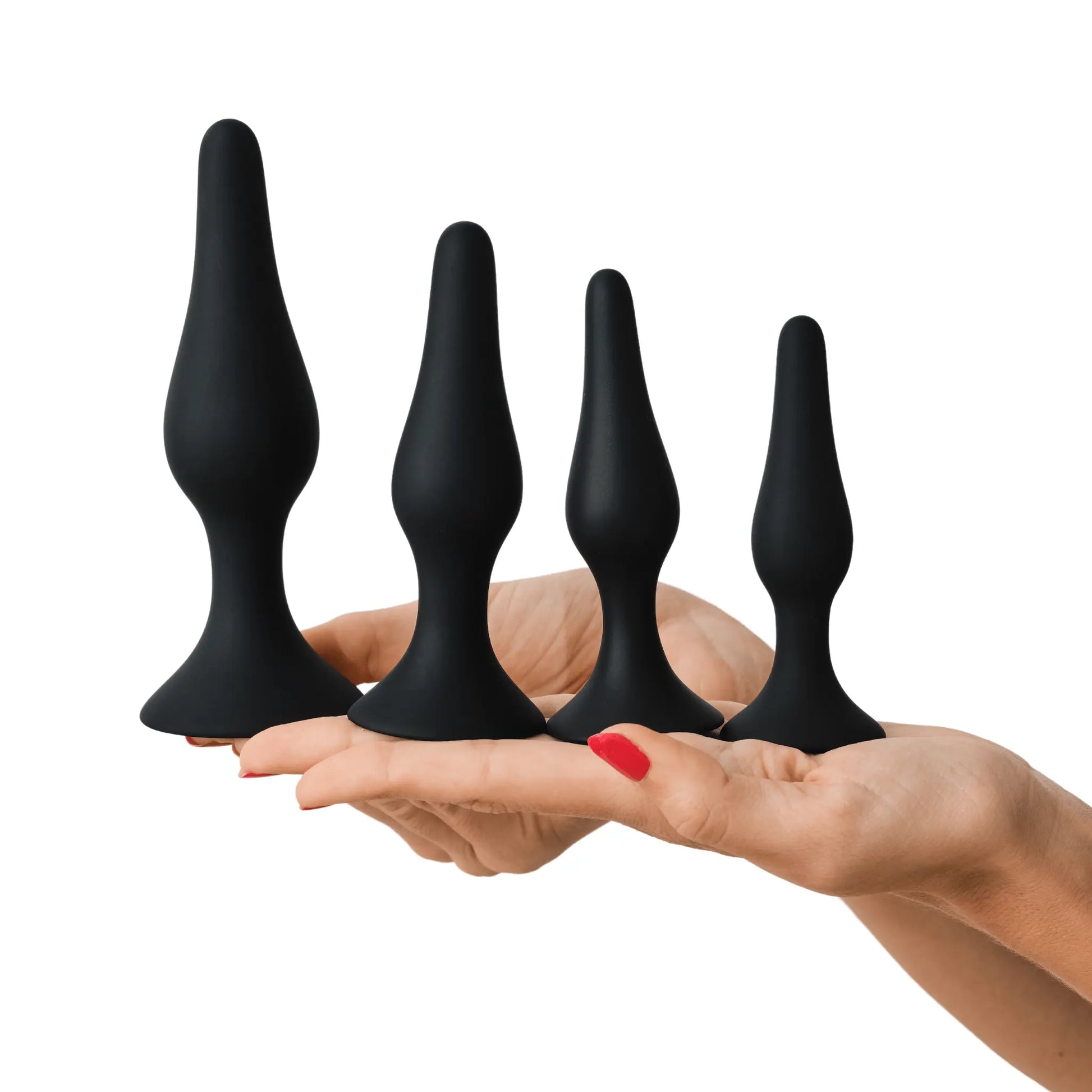 Lot de 4 plug anal silicone tout doux by Mon Amour