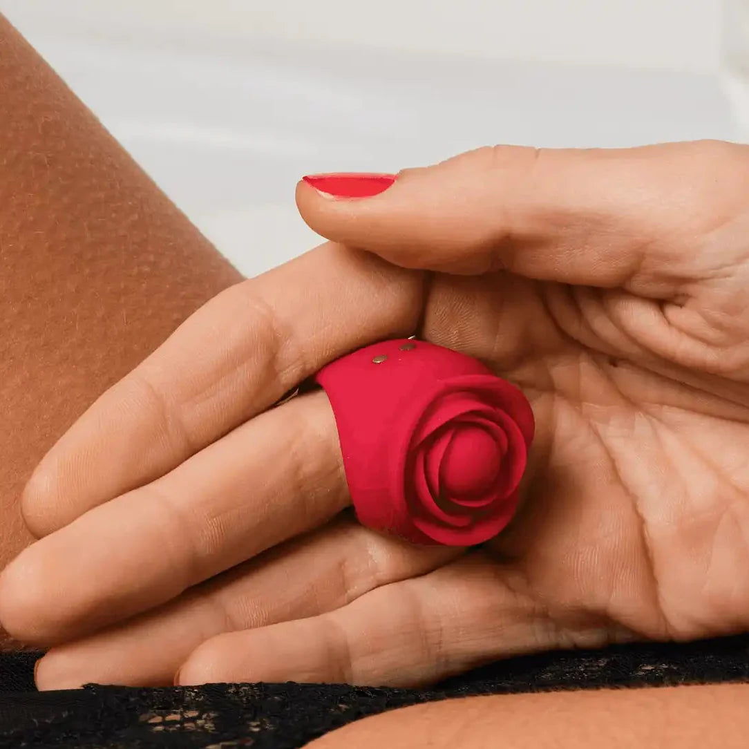 Ruby – Bague vibrante en silicone