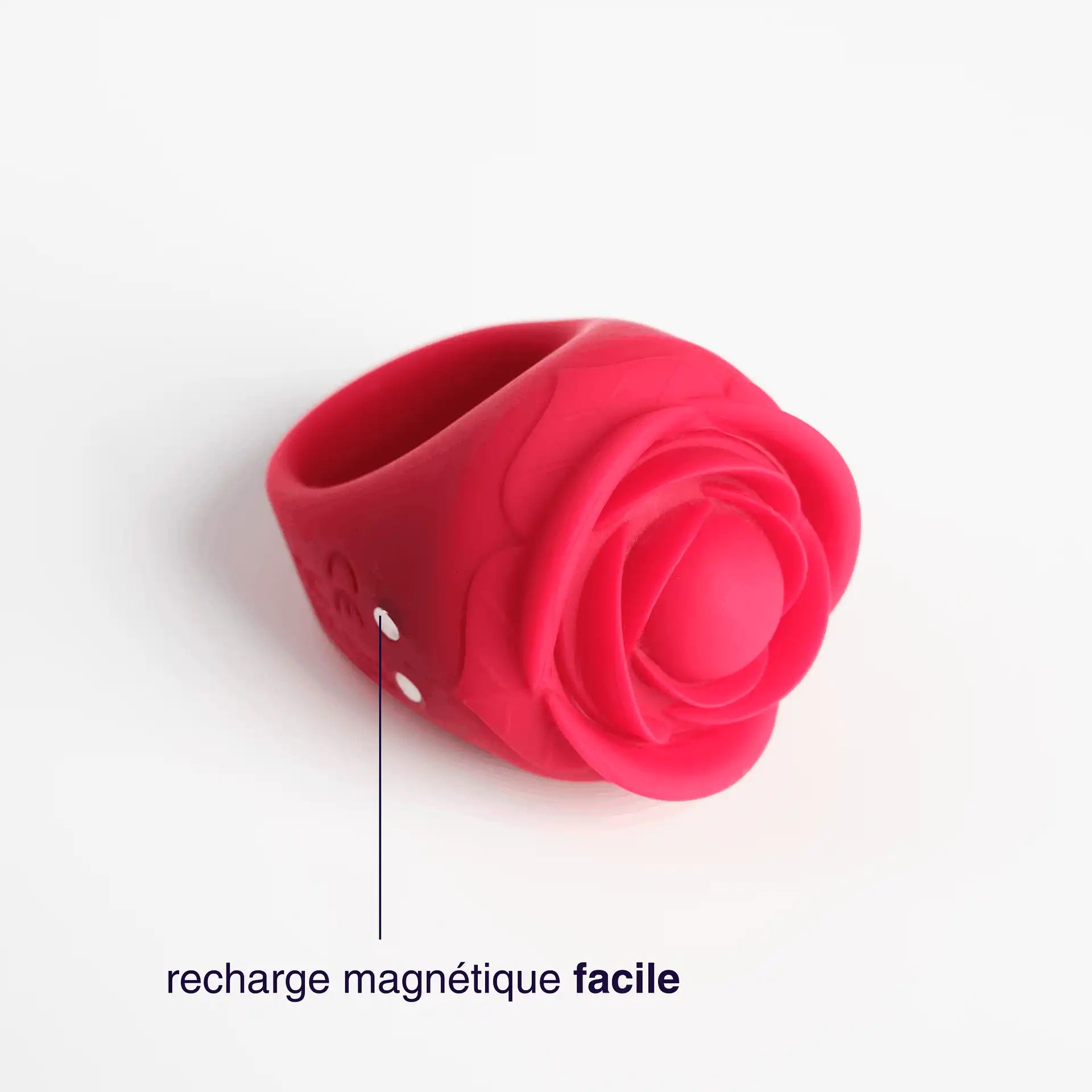 Ruby – Bague vibrante en silicone
