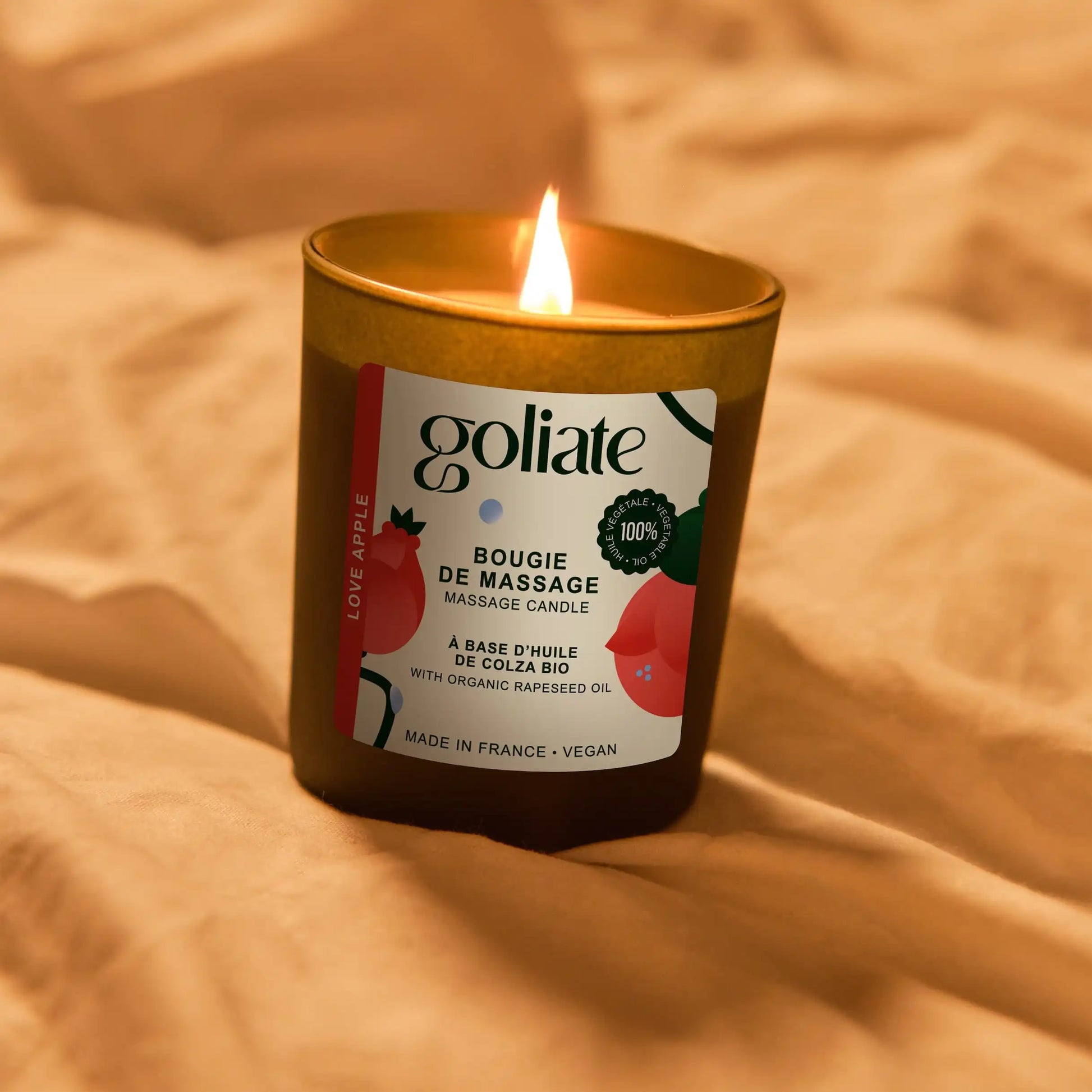 bougie de massage bio Goliate