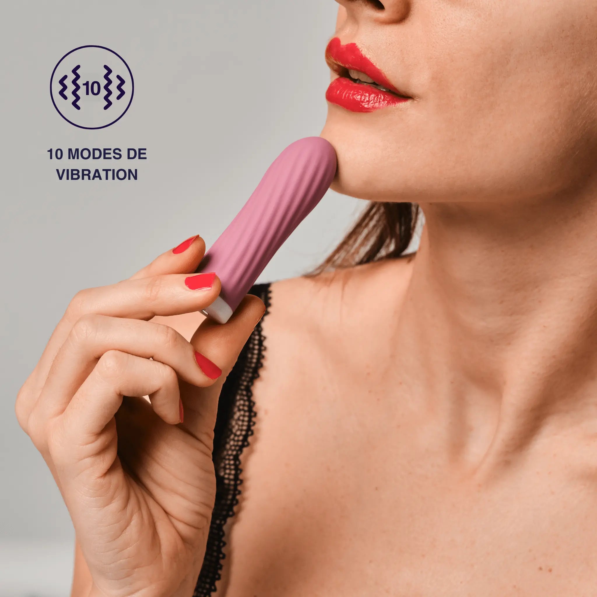 Bullet - mini vibro nervuré ultra puissant - sextoy by Mon Amour