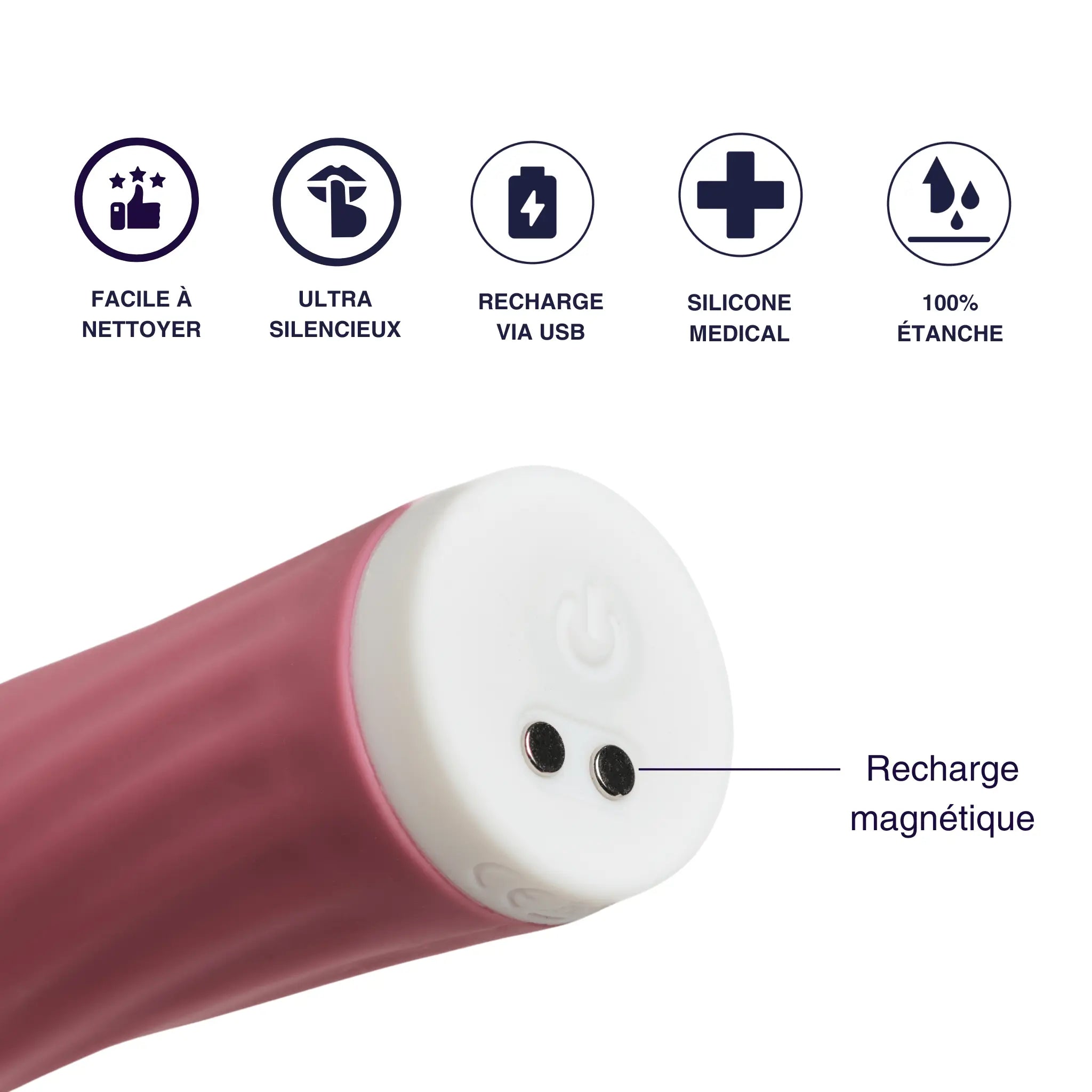 Bullet - mini vibro nervuré ultra puissant - sextoy by Mon Amour