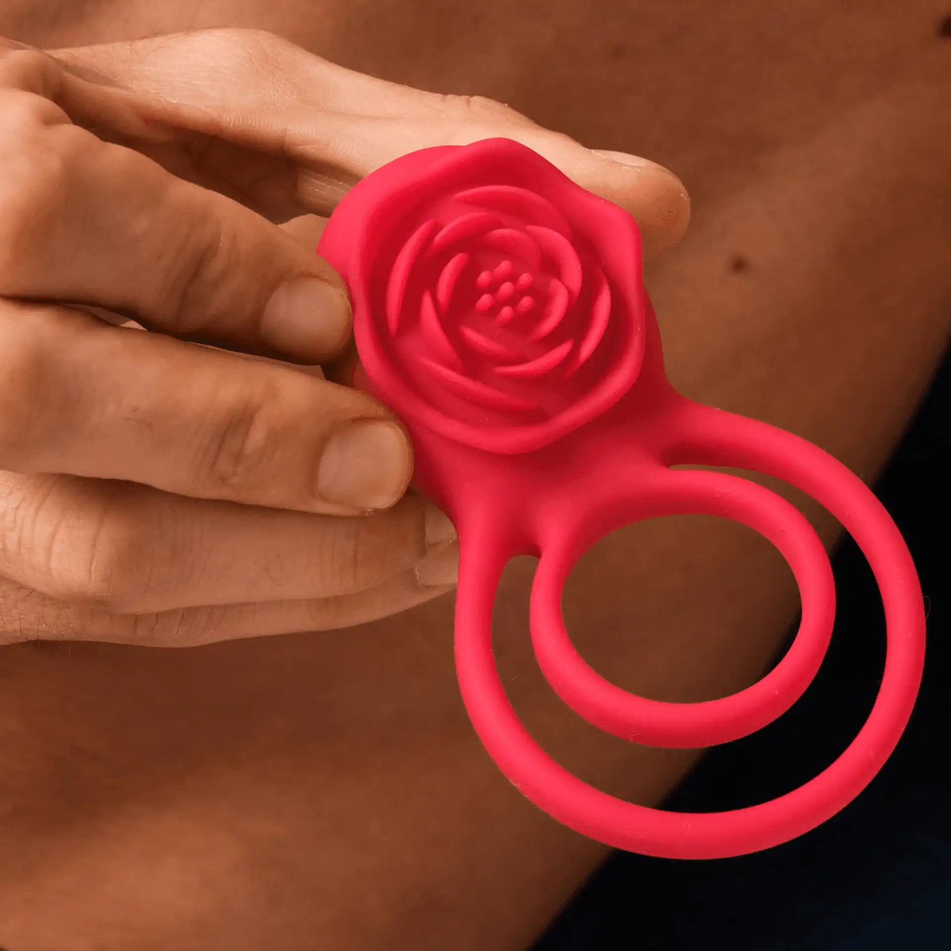 Nero – Cockring vibrant double boucle avec télécommande