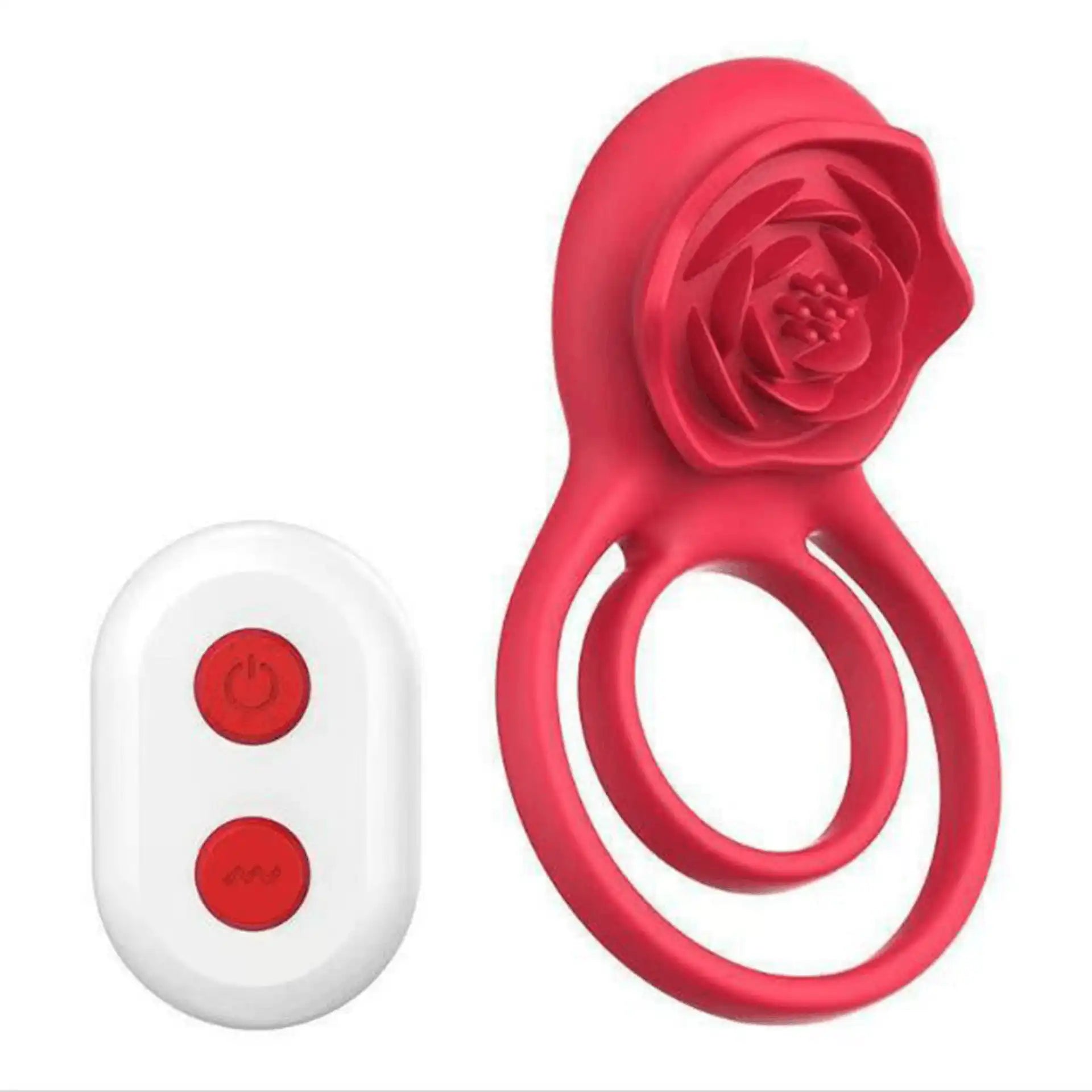 Nero – Cockring vibrant double boucle avec télécommande