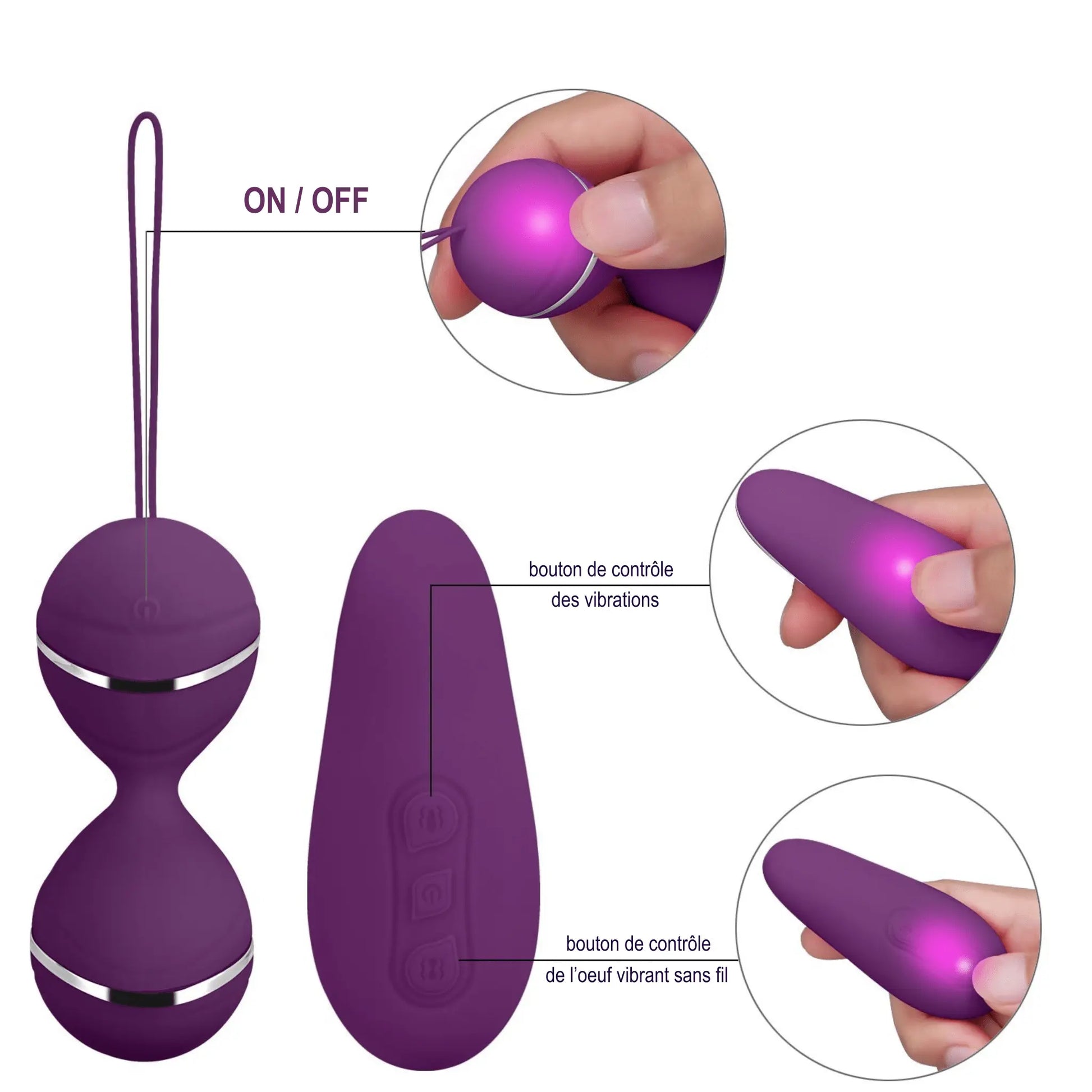 Boule degeisha télécommandé goliate x mon amour discret 