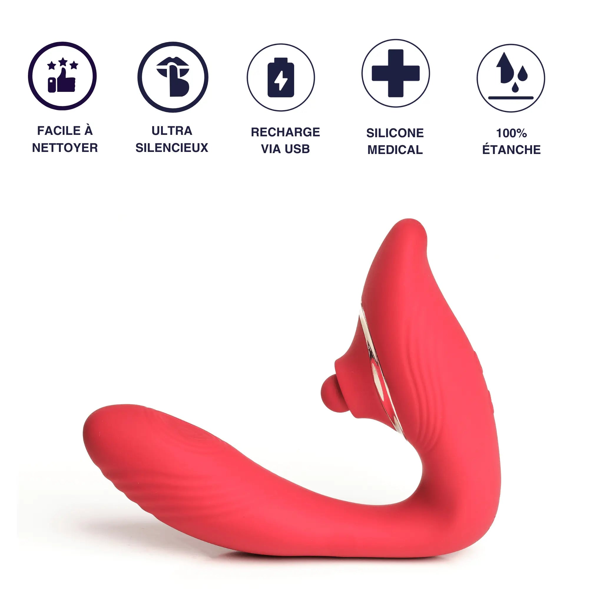 sextoy 2en1 pliant stimulateur clitoridien & vibromasseur Mon Amour