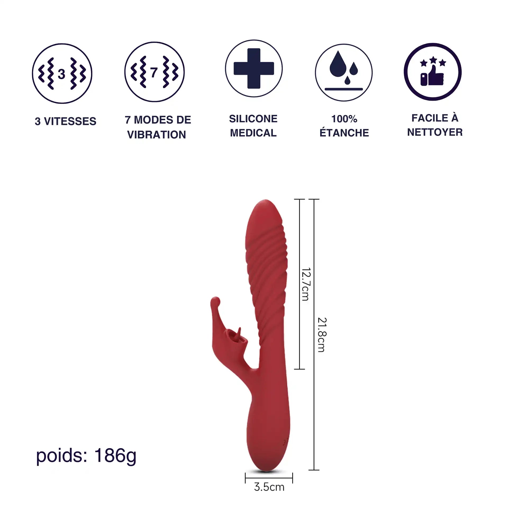 Sena – Sextoy Rabbit cunni et nervures stimulantes