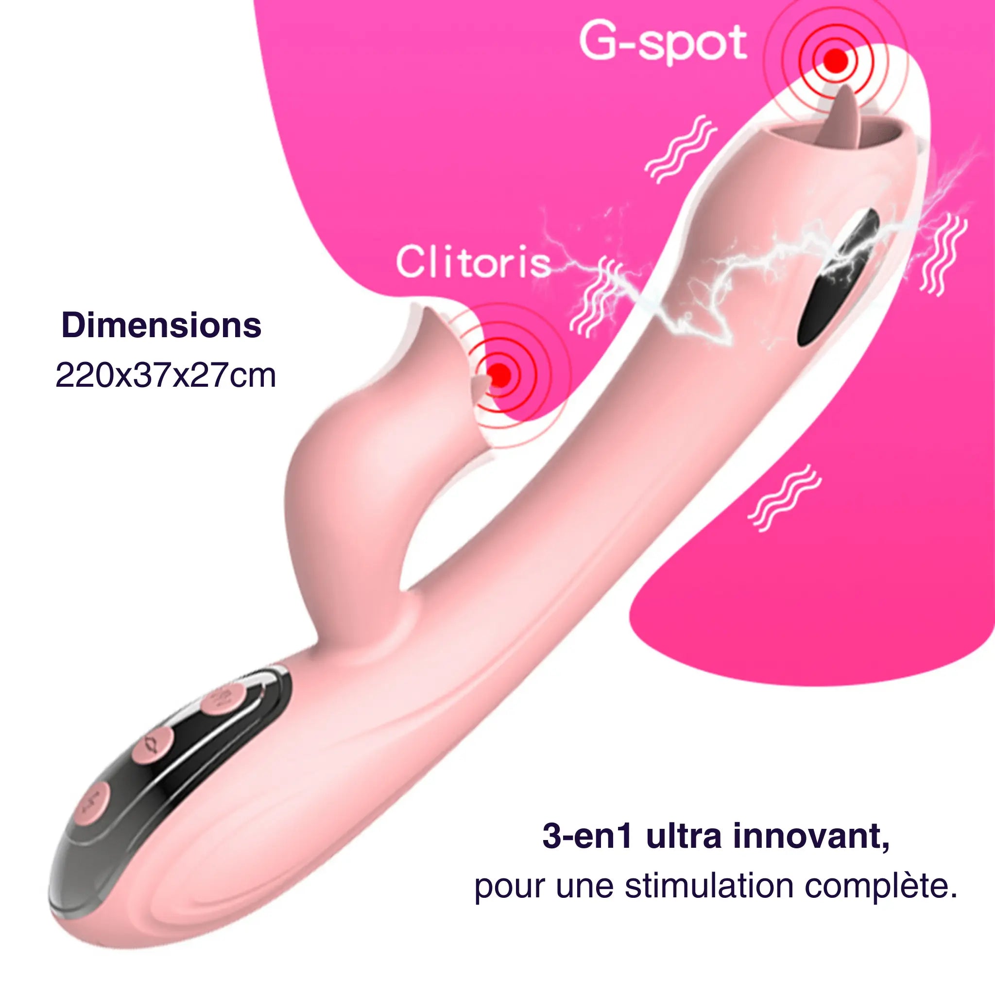 sextoy rabbit vibromasseur electrostimulation clitoridien vaginal mon amour